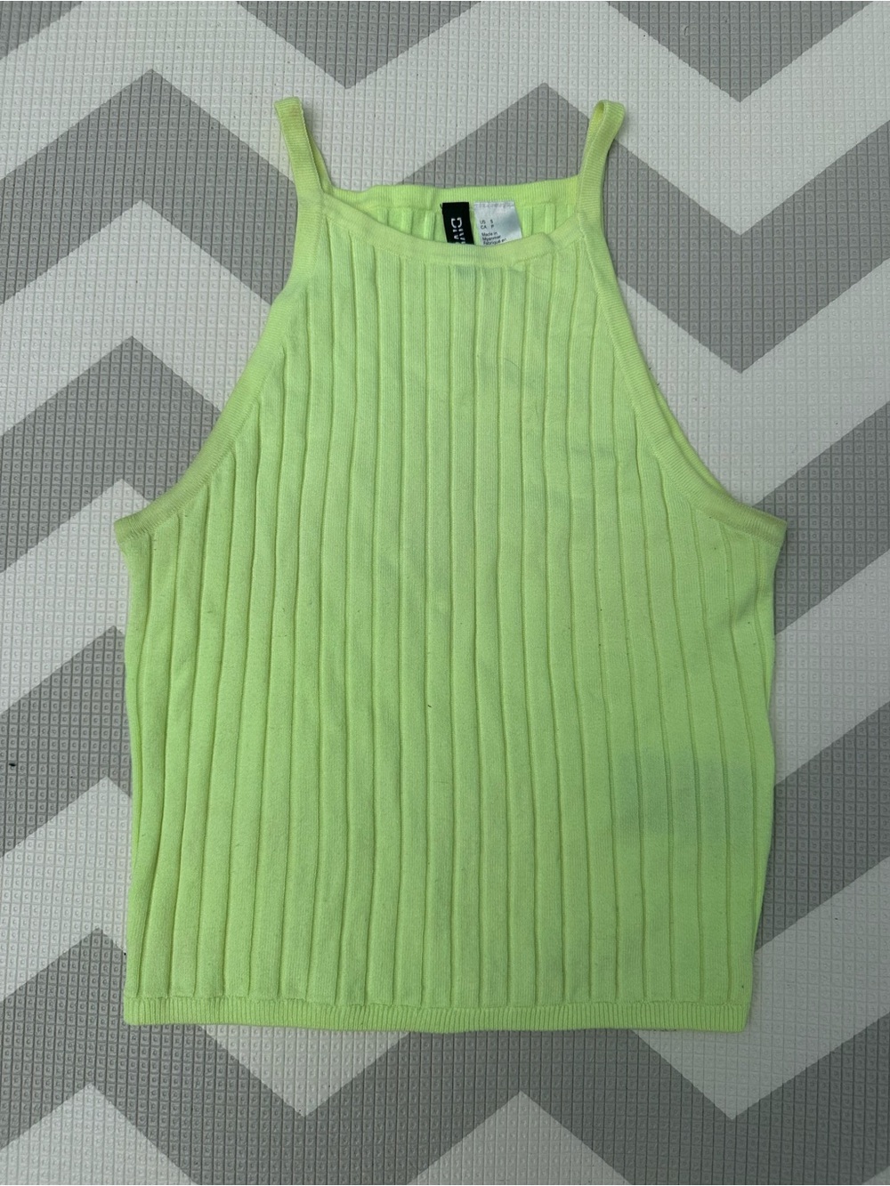 ribbed halter tank top